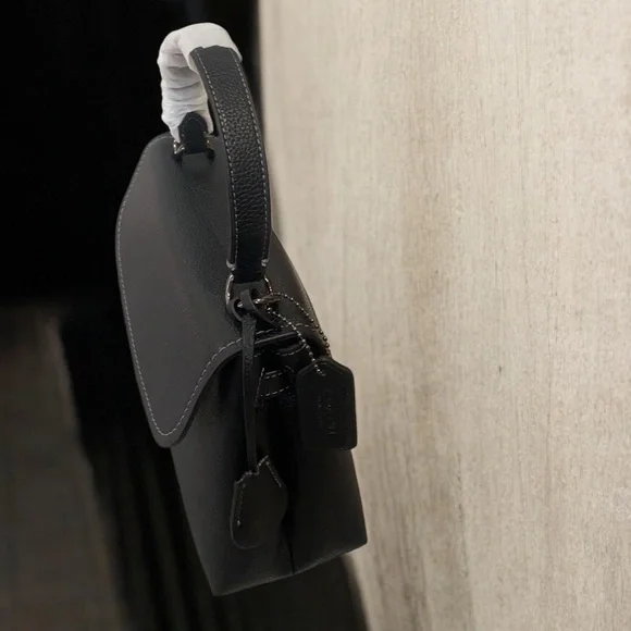 Coach Black Leather Handbag - Picture 4 of 6